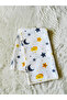Yellow Crescent and Star Pattern Muslin Fabric Multi-Purpose Baby Swaddle Blanket - 4
