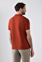 Regular Fit Tile Pique Textured 100% Cotton Non-Curling Polo Neck Embroidered T-Shirt - 3