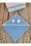 100% Cotton Hooded Eared Pique Baby Blanket – Double Sided Seasonal Sleeping and Towel Cover - 6