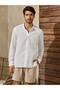 Men's Shirt Relax Fit Single Pocket Judge Collar (White)