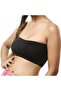 Women's Non Padded Seamless Strapless Tube Bra, Black - 4