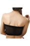 Women's Non Padded Seamless Strapless Tube Bra, Black - 2