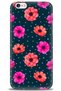 Case for iPhone 6 Plus Hd Print Case - Polka Dots and Flowers - Mrc