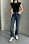 Tint Brown Length Fit Cut-Out Leg Jeans - 5