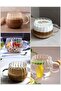 Set of 6 Pinterest Coffee Glasses - Auger Shaped Borosilicate Glasses with Handles 250 ml