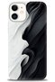 Case for iPhone 12 Case Hd Print Case - Black and White + Full Screen Protector