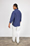 Woven Fabric Oversize Men's Shirt - 8