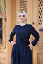 Dress Medina silk fabric with 5 layers of drawstring - 4