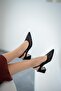Yohan Women's Satin Heeled Evening Dress Shoes Black - 3
