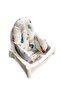 Cotton Baby Child Feeding Chair Cushion with Trolley Gray Star - 3