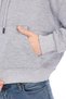 Premium Quality 100% Cotton 3 thread Gray Melange Hooded Kangaroo Pocket Lace Up Short Crop sweatshirt - 6