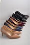 Seç 2578 Genuine Leather Stiletto (Heel Height: 7 cm) Black Patent Leather - 8