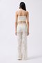 Women's High Waist Summer Comfortable Fit Knitted Ecru Beach Pants 004 - 6