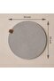 2 Pieces Gray Jute Supla Set, American Service Set, Luxury Presentation Plate Mat (33 X 33 cm) - 5