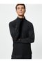 Sports Sweatshirt with Half Zipper and Phone Pocket Detail - 2