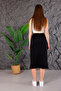 Gold Accessory Detail Slitted Pocket Midi Skirt - 4