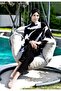 Geometric Line Patterned Full Size Lycra Digital Hijab Swimsuit-2413 - 6