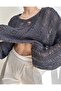 Openwork Smoked Organic Knitwear Crop - 4