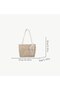 Women's Straw Bag Embroidery Lining Beach Handbag Stylish Bag for Daily Use - 8