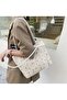 Women's Straw Bag Embroidery Lining Beach Handbag Stylish Bag for Daily Use - 5