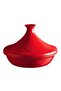 Fire Resistant Tajin 32 cm 5 Lt Red/Burgundy-345632 - 2