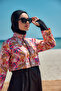Full Covered Hijab Swimsuit Hale R2501 Festival - 3