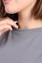 Smoked 100% Cotton High Quality Women's Combed Cotton Dark Gray Short Sleeve Crop Top - 3