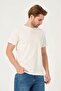X Serüven 100% Organic Cotton Men's Plain Ecru T-Shirt Regular Fit / Regular Fit - 6