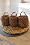 Home Decoration 3-Piece Organizer Flower Pot Flower Pot Organizer Basket (10X10Cm) - 4