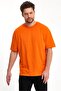 100% Organic Cotton Men's Plain Orange T-Shirt Regular Fit / Normal Cut Orange - 4