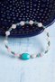 Certified Morganite, Turquoise and Hematite Stone Bracelet - 2