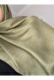 Papatya Series Floral Patterned Jacquard Shawl - Green - 2