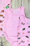 3-Piece 100% Cotton Patterned Baby Girl and Boy Snap-On Bodysuit (Badi̇) - 2