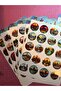 Travel Sticker Set (120 Pieces 6 Pages A4 4cm) Suitcase, Wallet, Laptop, Mobile Phone, Passport, Helmet - 2