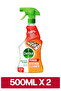 Kitchen Cleaner Spray Bottle, Orange Scent, 500 ml x2