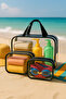 Large Size Transparent Beach Bag Set of 3 Wet Bikini Bags - 6