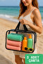 Large Size Transparent Beach Bag Set of 3 Wet Bikini Bags - 5