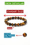 Tiger Eye Natural Stone Bracelet (Power and Protection) 1St Quality Natural Stone - 3