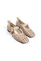 Women's Genuine Leather Ballet Flats Taupe Color - 4