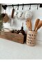 Home Kitchen Multi-Purpose Wicker Countertop Spoon Holder