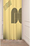 Mandala Bohemian Geometric Line Patterned Special Design Digital Printed (Single Wing) Modern Stylish Background Curtain