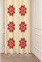 Leaf Mandala Plain Soft Bohemian Patterned Special Design Digital Printed (Single Wing) Modern Stylish Background Curtain