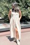 Dominant Collar Fold Maxi Length Shirt Dress 1638 - 3
