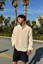 Chill Cozy Relax Fit Shirt Beige
