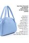 Blue Shk132 Faux Leather, Zippered Single Compartment, Snap Detail, Hand, Arm and Shoulder Bag - 7
