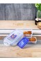 550ml Rectangular  Airtight Food Storage Containern with Sauce Tray - 4