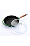 Cast Round Frying Pan with Glass Lid Cast Iron Detach - Plug Wooden Handle Diameter (Ø)28cm - 2