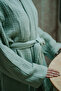 Home&Baby 4 Layer Muslin Kimono Model Bathrobe/Evening Gown Green Color - 4
