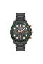 Men's New Season Black Functional Calendar Wristwatch + Bracelet Gift