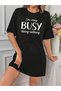 Plus Size Women's Short Sleeve Crew Neck T-Shirt Dress Nightgown - 2